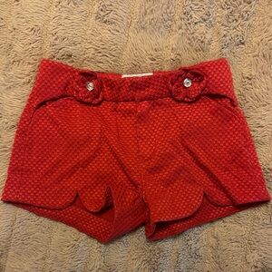 Mayoral Red Textured Shorts
